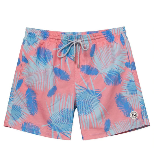 ESTRAVINO Lightweight Palm Leaf Swim Shorts