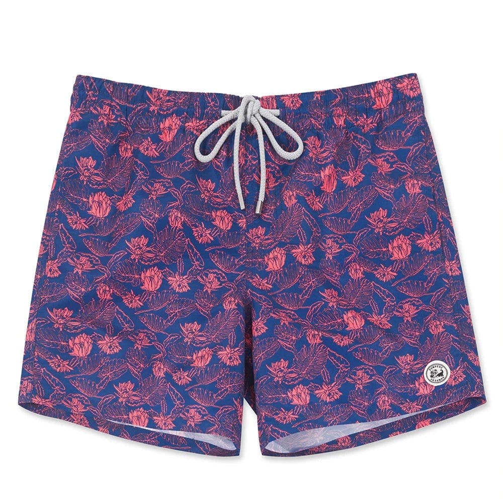 ESTRAVINO Lightweight Floral Pattern Swim Shorts