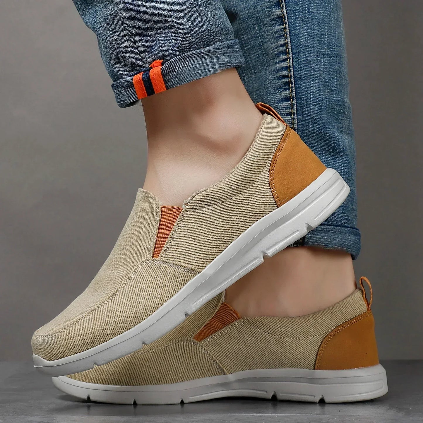 ESTRAVINO Casual Knit Slip-On Sneakers