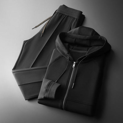 ESTRAVINO Minimal Zip-Up Tracksuit Set