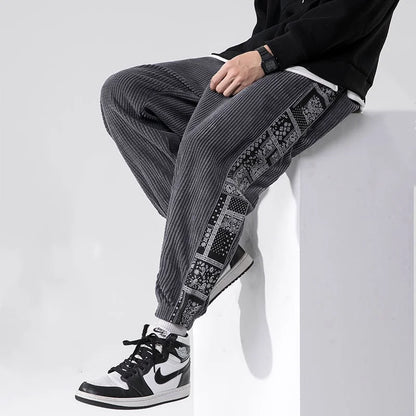 Bandana-Kordsamt-Sweatpants