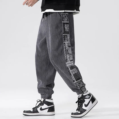 Bandana-Kordsamt-Sweatpants