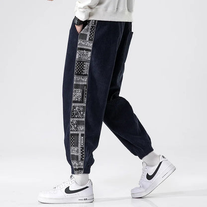 Bandana-Kordsamt-Sweatpants