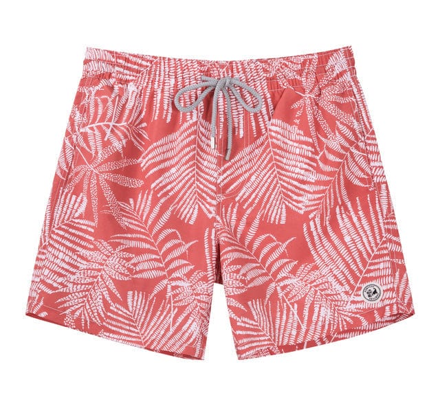 ESTRAVINO Lightweight Tropical Leaf Swim Shorts