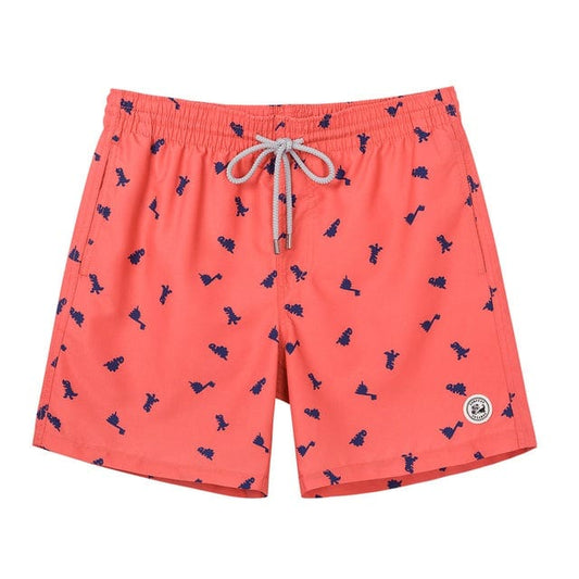ESTRAVINO Coral Mini Print Swim Shorts