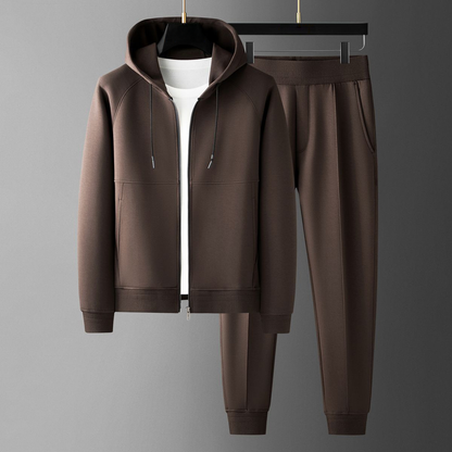 ESTRAVINO Minimal Zip-Up Tracksuit Set