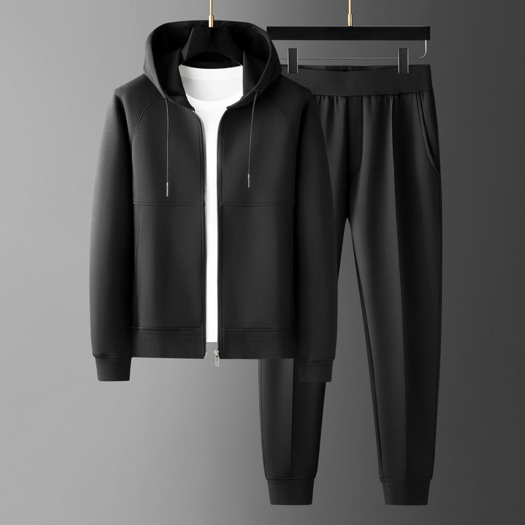 ESTRAVINO Minimal Zip-Up Tracksuit Set