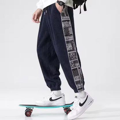 Bandana-Kordsamt-Sweatpants