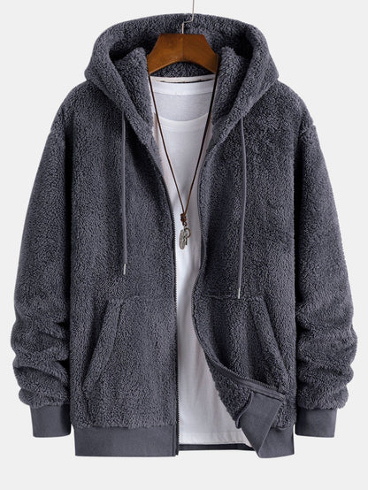 Teddy Zip Up Hooded Coat