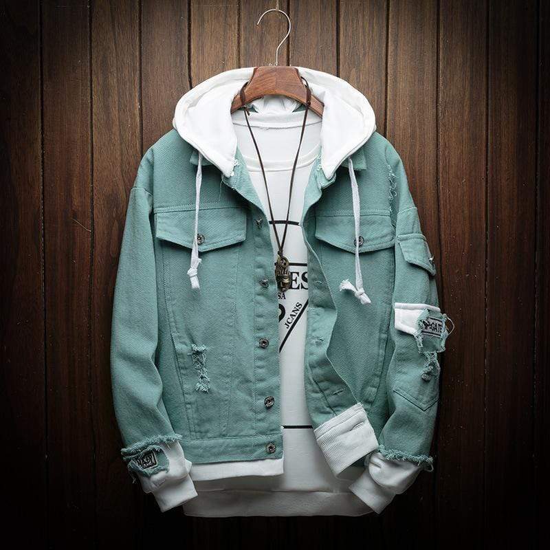 Denim Hooded Jacket