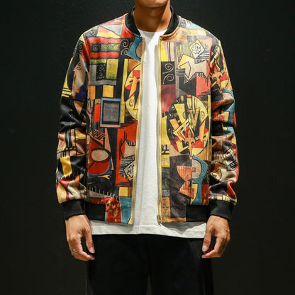 Geometric Bomber Jacket