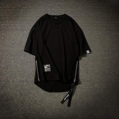 Sided Zipper T-Shirt
