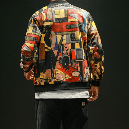 Geometric Bomber Jacket