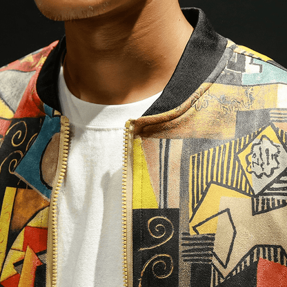 Geometric Bomber Jacket
